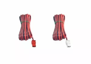 2 x cordon filaire de câble de haut-parleur de 3 mètres rouge-blanc pour SYSTÈME AUDIO DOMESTIQUE SONY - Photo 1/2
