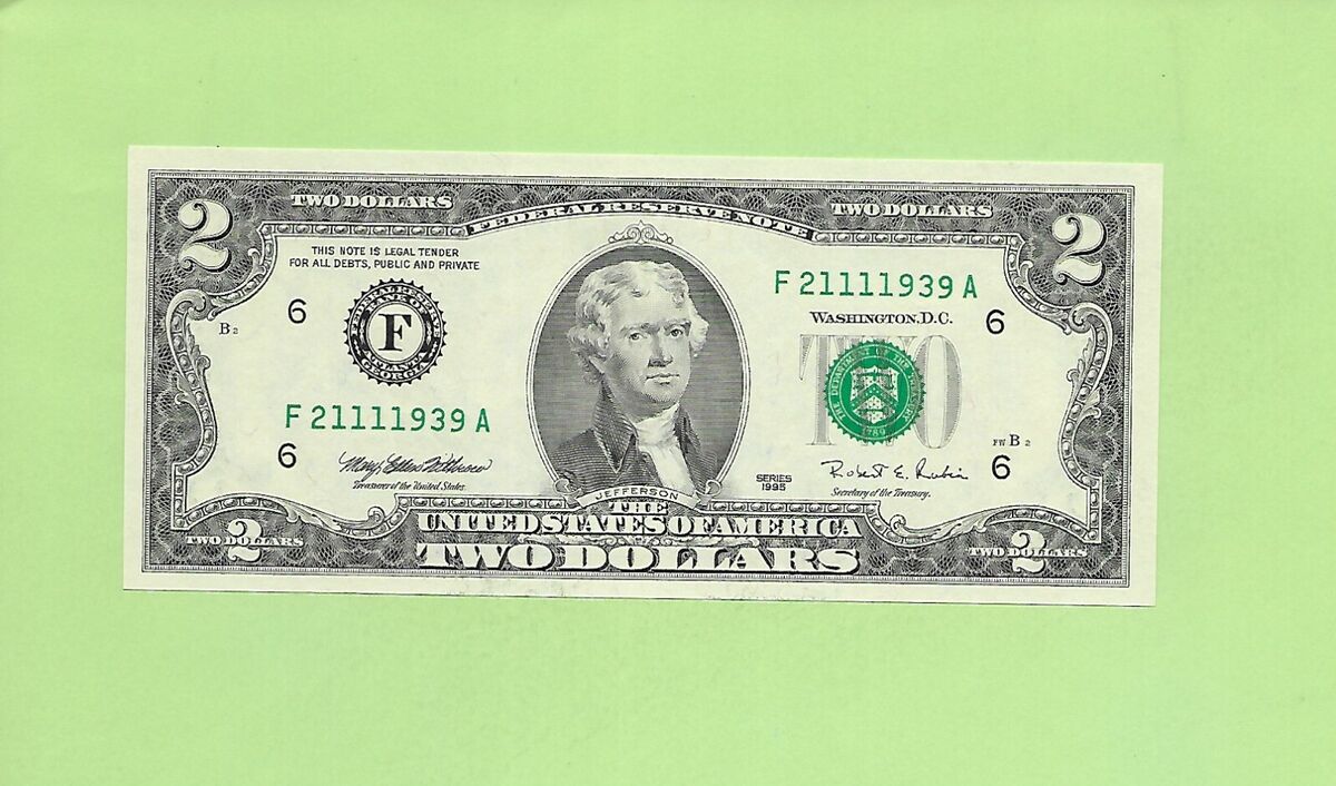 1995 $2 US Federal Reserve Small Notes for sale | eBay 1995 $2 US Federal Reserve Small Notes for sale | eBay
