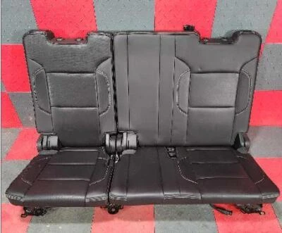 Asiento de cuero GMC Yukon Denali 15-16 negro (H2X) tercera fila - plegable eléctrico Foto 1 de 4