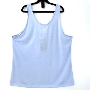 Reebok ID Train Supremium Tank Top Womens L Light Blue Racerback Stretch NWT - Picture 1 of 10