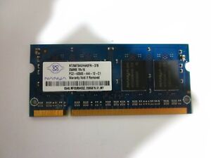 Nanya NT256T64UH4A0FN-37B (256MB DDR2 PC2-4200S 533MHz SO DIMM 200-pin) Memory
