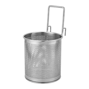 Stainless Steel Spaghetti Strainer Basket Pasta Strainer with Handle for Kitchen - Picture 1 of 22