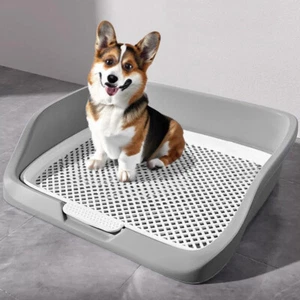 Puppy Dog Toilet Mat Indoor Training Tray Potty Fence Loo Pad w/ Removable Trays - Picture 1 of 13