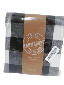 Elrene Home Fashions 60" x 120", Black/White OPEN BOX - Picture 1 of 7