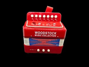 Woodstock Kid’s Accordion Easy To Play Songs Red Works Great Nice Condition - Picture 1 of 13