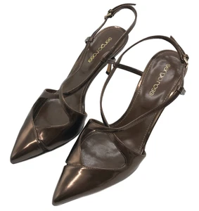 Sergio Rossi Damen Sandalen mit spitzen Kreuzriemchen in Braun Größe 37 - Bild 1 von 8