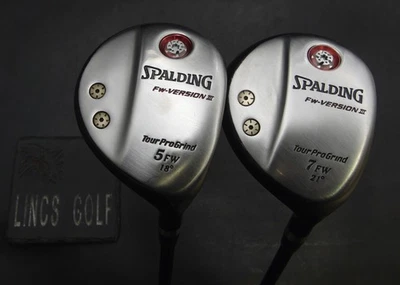 Set of 2 Spalding FW-Version III Tour ProGrind 5+7 Woods Stiff Graphite Shafts - Image 1 of 4