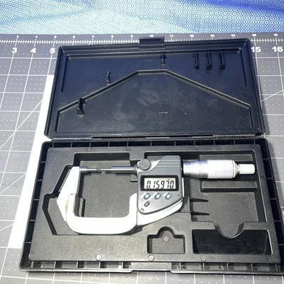 Mitutoyo 331–351 Digimatic Carbide Spline Micrometer IP65 0–1" Extra Deep Throat - Image 1 of 4