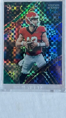 2023 Panini Select Draft Picks Stetson Bennett #125 Green/Purple Squares 88/100 - Image 1 of 2