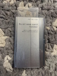 Vintage Metal Card Holder Case Pocket Metal Wallet for Business, ID, Credit - Picture 1 of 4