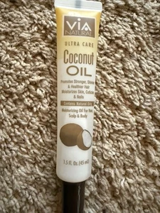 VIA Natural Ultra Care Kokosöl für Haare, Kopfhaut und Körper 1,5 fl Oz - Bild 1 von 6