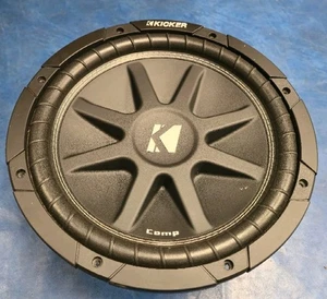 KICKER 43C124 300 WATTS 12" COMP SERIES SINGLE 4-OHM SUBWOOFER  - Picture 1 of 10
