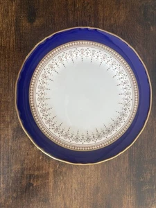 Royal Worcester Bone China 6" Bread Plate in Regency Blue - Picture 1 of 2