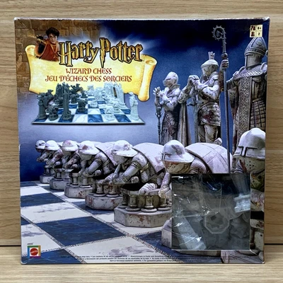 Harry Potter Wizard Chess Game Mattel 2002 – Pieces Sealed, Box Little Wear - Image 1 of 4