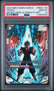 Dragon Ball Super Fusion World Blazing Aura Vegito FB02-139 SCR Alt Art PSA 10 - Picture 1 of 2