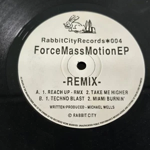 Force Mass Motion EP - Remix - 1992 Classic Vinyl 12" Rabbit City Records VG+ - Picture 1 of 8