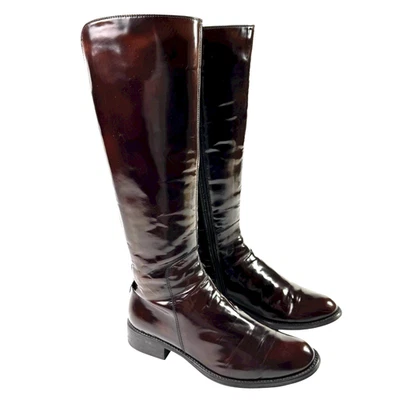Aquatalia Womens Tall Riding Boots Waterproof Leather 8.5 Brown EU 38 Equestrian - Image 1 of 4