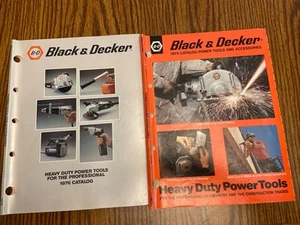 Black & Decker Power Tools Catalogs 1975, 76 Catalogs Power Tools, Accessories - Picture 1 of 2