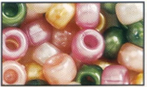245g Approx 1000 Mixed Warm Pearl Pony Beads, DUMMY CLIPS,HAIR BRAIDS - Picture 1 of 1