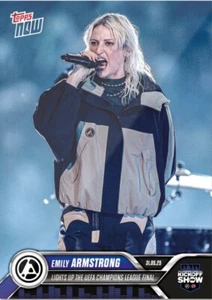 Emily Armstrong Linkin Park 2024-25 UCL Topps NOW Card 168 Presale - Picture 1 of 2