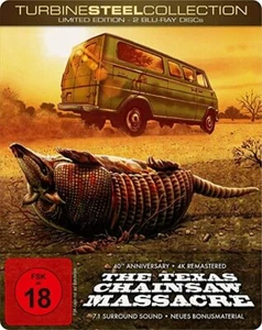 THE TEXAS CHAINSAW MASSACRE Blu ray Metalpak ( NEW ) 2 Disc Set - 4K Remastered - Imagen 1 de 3