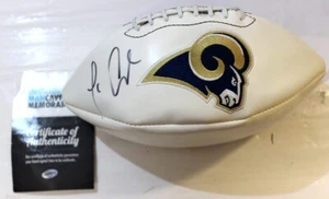 Marshall Faulk Autographed Rams Football MAN CAVE COA - Picture 1 of 4