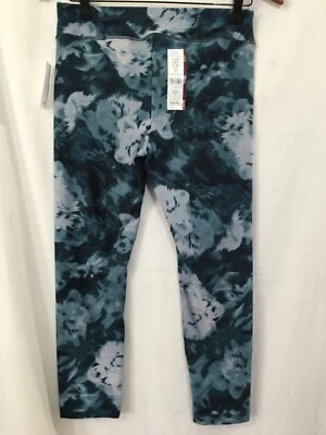 New Time and Tru Capri Leggings Women Floral Teal Blue sizes S, M, XXXL - Image 1 of 4