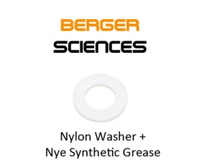 White Nylon Flat Washer for Nikon and Lietz Microscope Focus Mechinisms + Grease - Picture 1 of 3