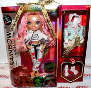 NUEVA SERIE 2 ARCO IRIS ALTO ROSA COLORIDO CABELLO Y MODA EDICIÓN ESPECIAL. MUÑECA KIA HART - Imagen 1 de 14
