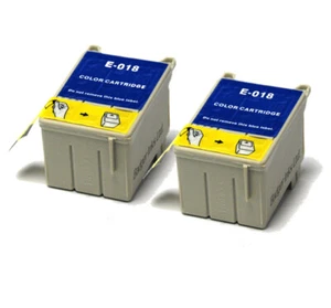 2x Cartucce di inchiostro compatibili a colori (non OEM) per sostituire T018 Girasole - Foto 1 di 1