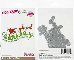 CottageCutz Believe In The Magic Elite Metal Cutting Plate Die CCE-550 Christmas - Picture 1 of 1