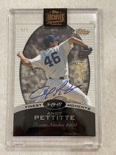 2008 Topps Archives Signatures Andy PETTITTE Finest Moments Auto 1/1 Yankees