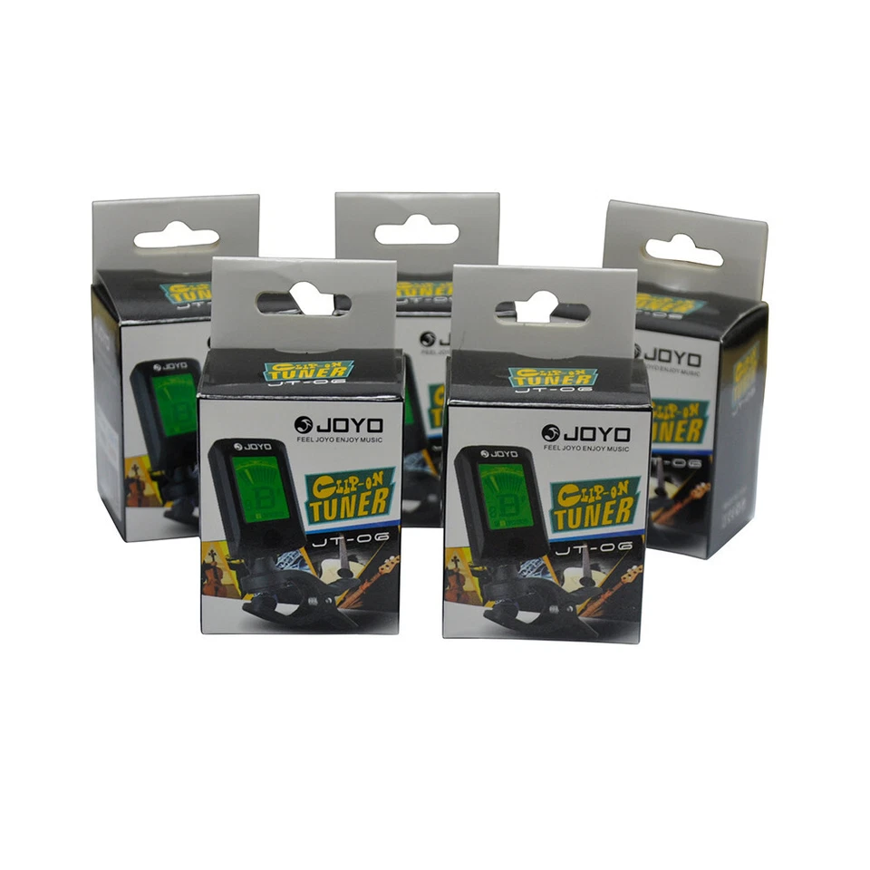 Lote de 5 piezas JOYO JT-06 Sintonizador con Clip 360 Grados Rotación Libre Multifunción Foto 1 de 4