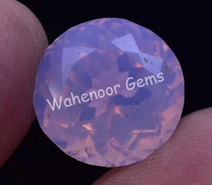 Natural Pink Opal 16.90 Ct Round Certified Unheated Welo Australian Gemstone - Picture 1 of 6