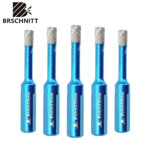Diamant Bohrer Bohrkrone für Granit Marmor Lochsäge 5 Stück 1/4 Zoll 6 mm Dreieckschaft - Bild 1 von 9