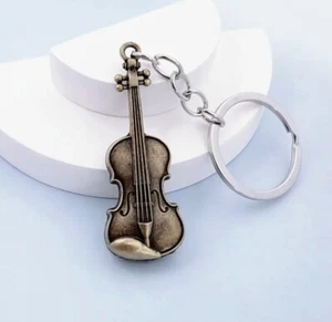 Portachiavi Violino - Colori Bronzo | Idea Regalo per Amanti della Musica - Foto 1 di 5