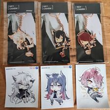 Official Yostar Arknights Metal Keychains (Lappland, Texas, Exusiai) + Stickers!