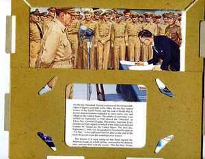 1989 Commemorative V-J Day WWII Allies Pacific Victory Mint Stamp Win The War - Picture 1 of 2