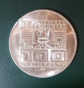 ÖSTERREICH 1978 100 SCHILLING 1100 JAHRE VILLACH SILBERMÜNZE UNC. - Bild 1 von 2