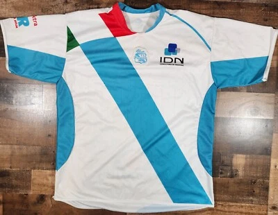 Camiseta de fútbol Puebla FC para hombre XL blanca azul #26 camiseta de fútbol IDN colorblock  Foto 1 de 4