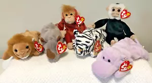 Vintage TY Beanie Babies - Lot Of 6 -- All With Tags--Great Condition - Picture 1 of 2