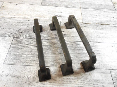 Lot of 3 Vintage Bronze/Copper Drawer Pulls Aged Patina Handles - Image 1 of 4