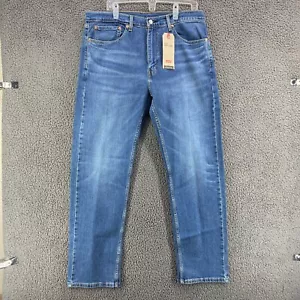 Levi's 505 Regular Fit Jeans Pants Mens 36x32 Straight Leg Stretch Medium Wash - Picture 1 of 11