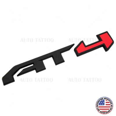 Placa de identificación emblema logotipo insignia puerta trasera GMC Canyon Sierra AT4 negro mate rojo Foto 1 de 4