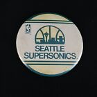 Vintage 3 1/2" Seattle Supersonics Pinback Button Badge Pin Nba Basketball Used
