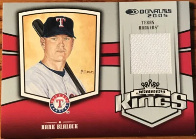 2005 Donruss Jersey Kings Hank Blalock #JK-24 Texas Rangers #’d 229/250 - Image 1 of 2
