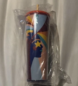 Starbucks 2020 Pride Rainbow Siren Venti 24oz Cold Cup Tumbler NEW - Picture 1 of 2