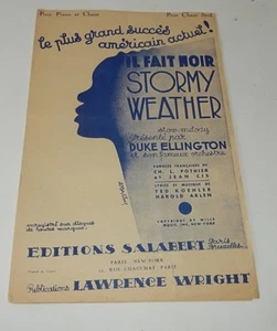 Partition : IL FAIT NOIR - STORMY WEATHER - Duke ELLINGTON - Ed. SALABERT - Imagen 1 de 3
