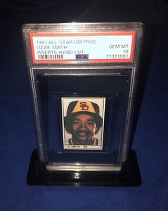 1981 Ozzie Smith PSA 10 GEM MINT Rarest All-Star Game Program Inserts Padre Card