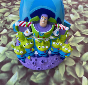 Disney Pixar Toy Story Coin Bank Buzz Lightyear Zurg Martians PVC Toy 8" Space